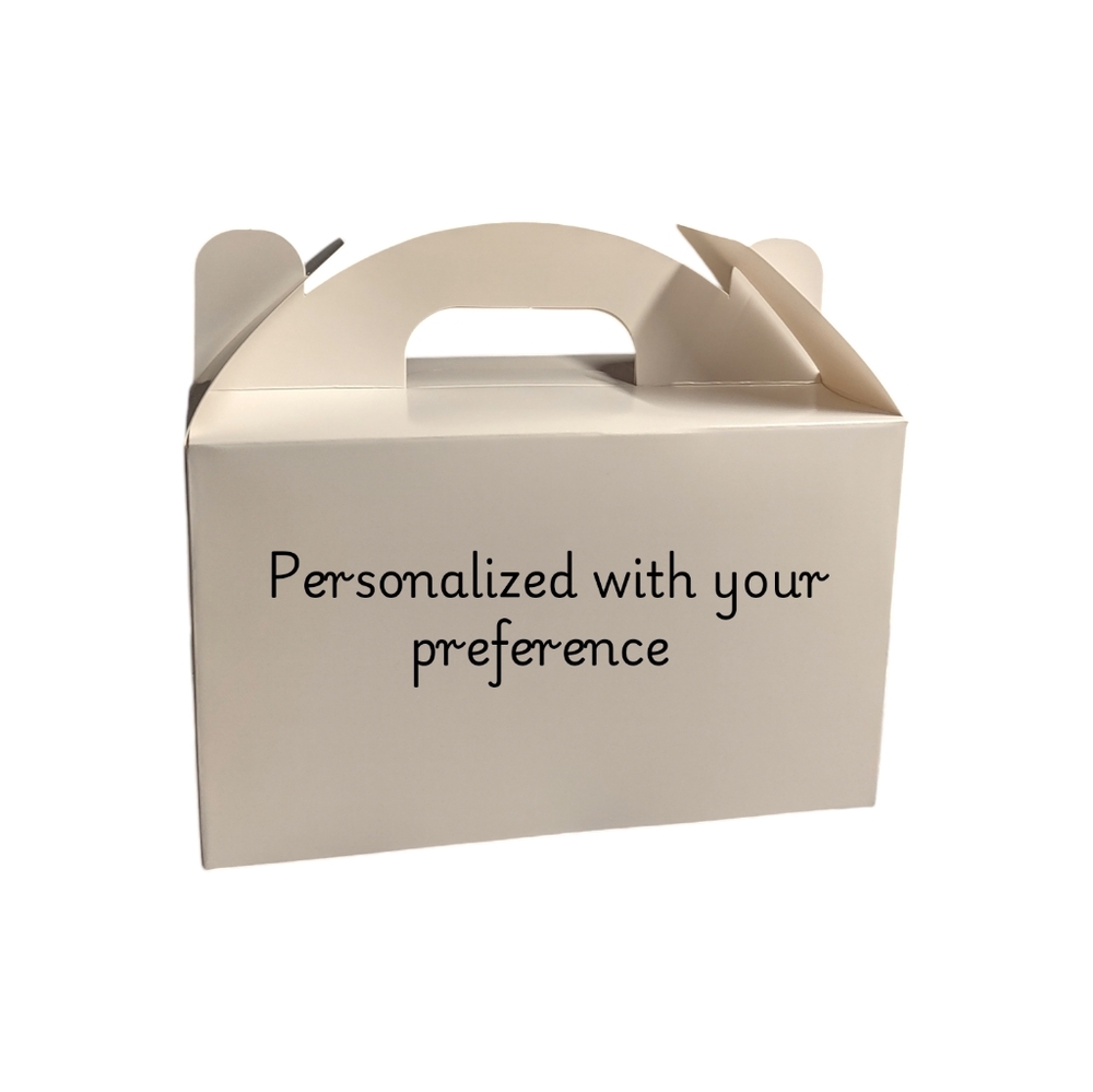 Party Favor Treats Boxes Custom Made Birthday Decorations Set of 12 DIY